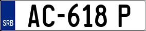 Trailer License Plate